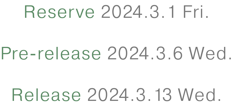 Reserve 2024.3.1 Fri. Pre-release 2024.3.6 Wed. Release 2024.3.13 Wed.
